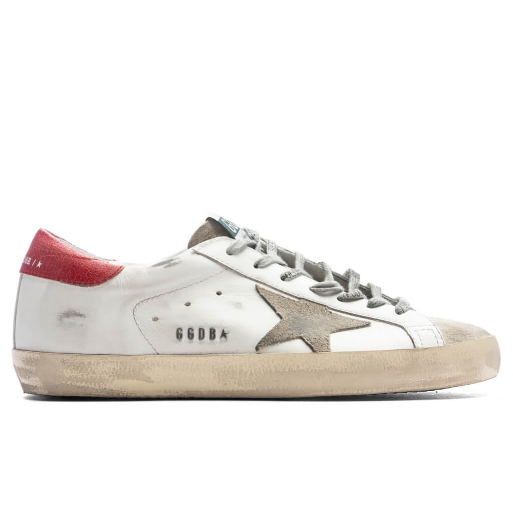 Super-Star Sneakers - White/Taupe/Red, , large image number null