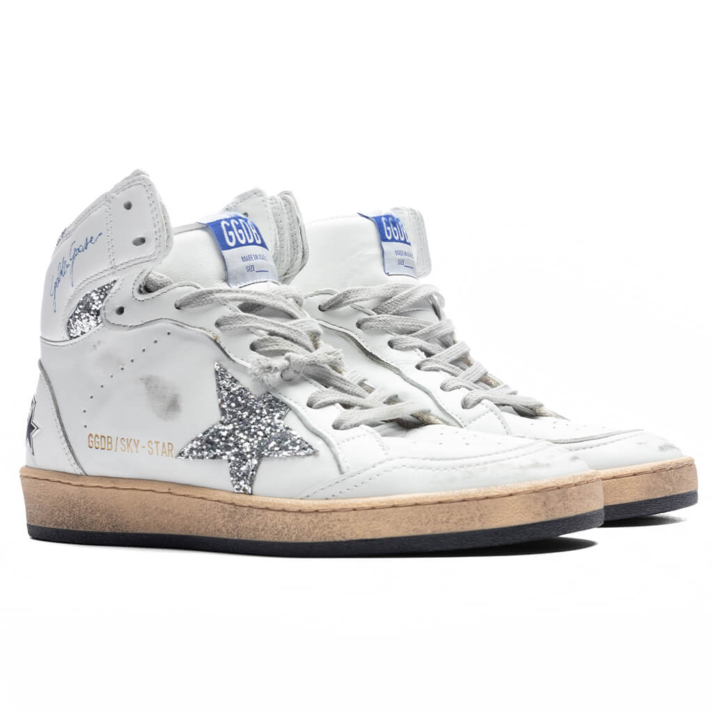 Women's Sky Star Sneakers - White/Silver, , large image number null
