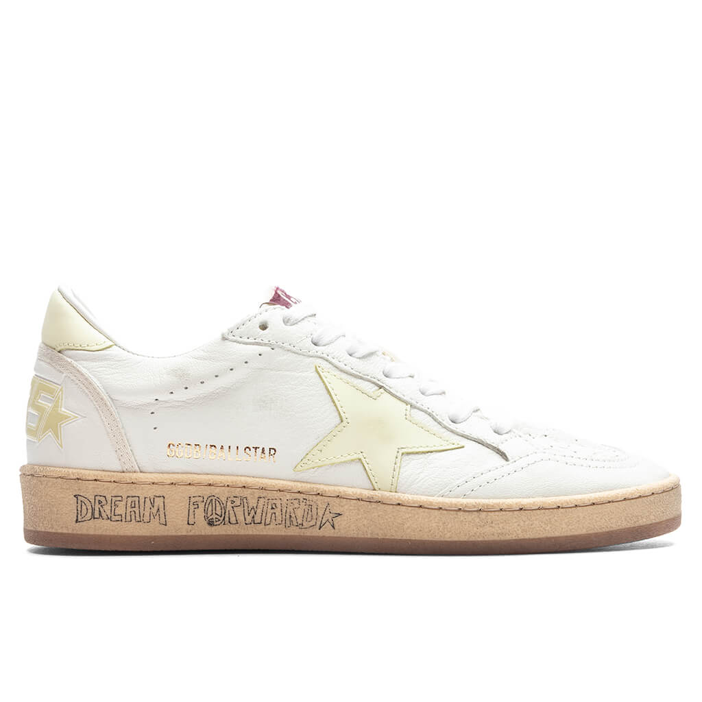 Women's Sneakers Leather Nappa Ball Star - Clear Yellow/White, , large image number null