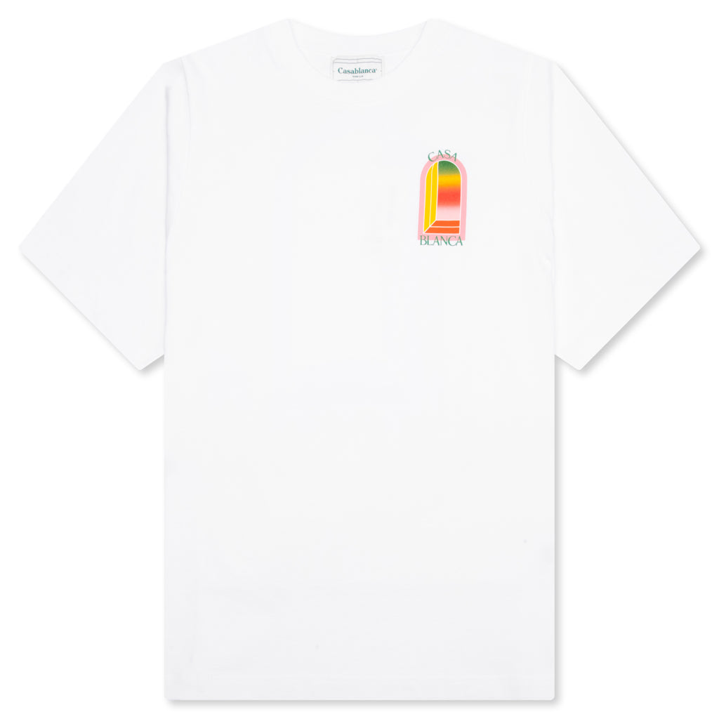 Gradient Arch Logo T-Shirt - White