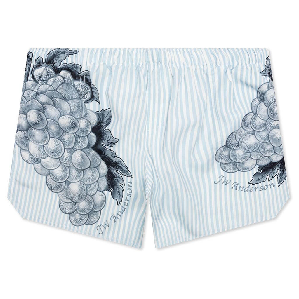 Grape Swim Shorts - Light Blue