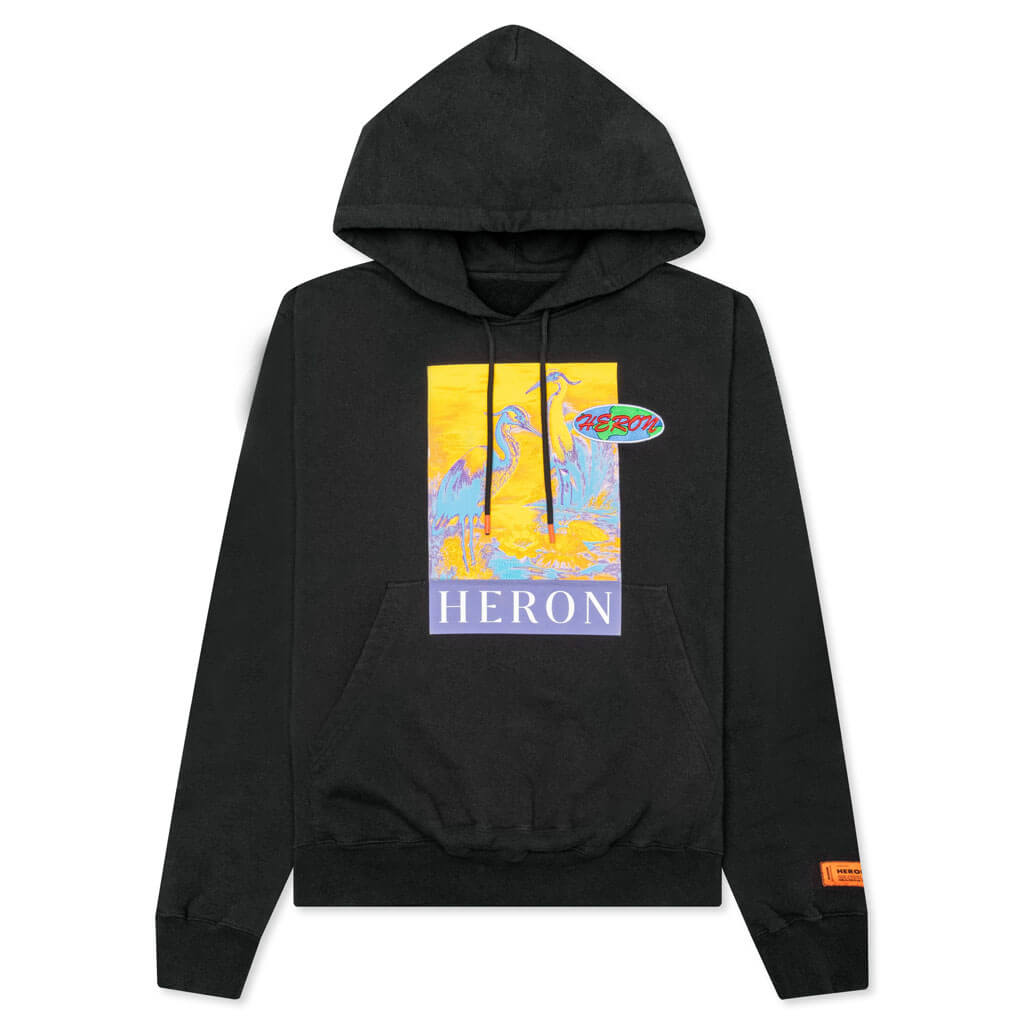 Hoodie Heron KK22 - Black/Yellow