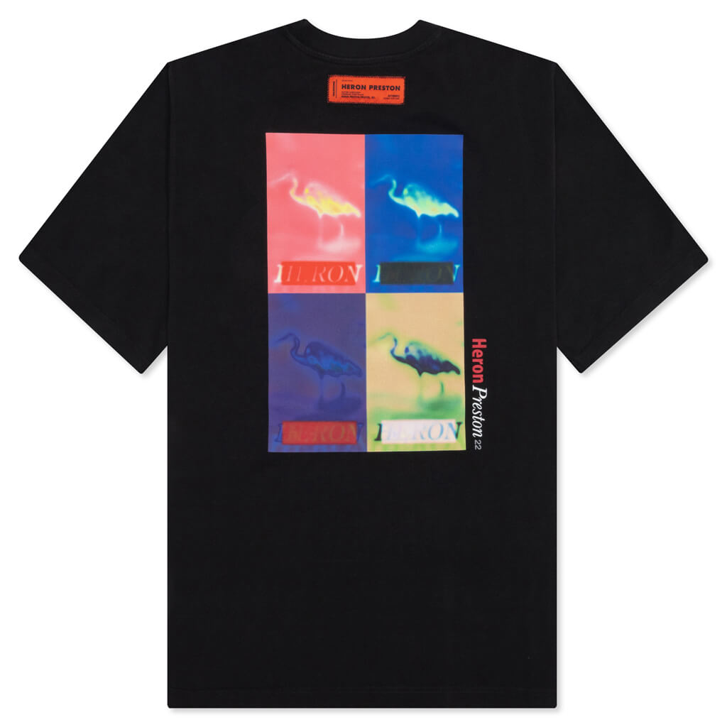 Multi Censored S/S Tee - Black/Multi