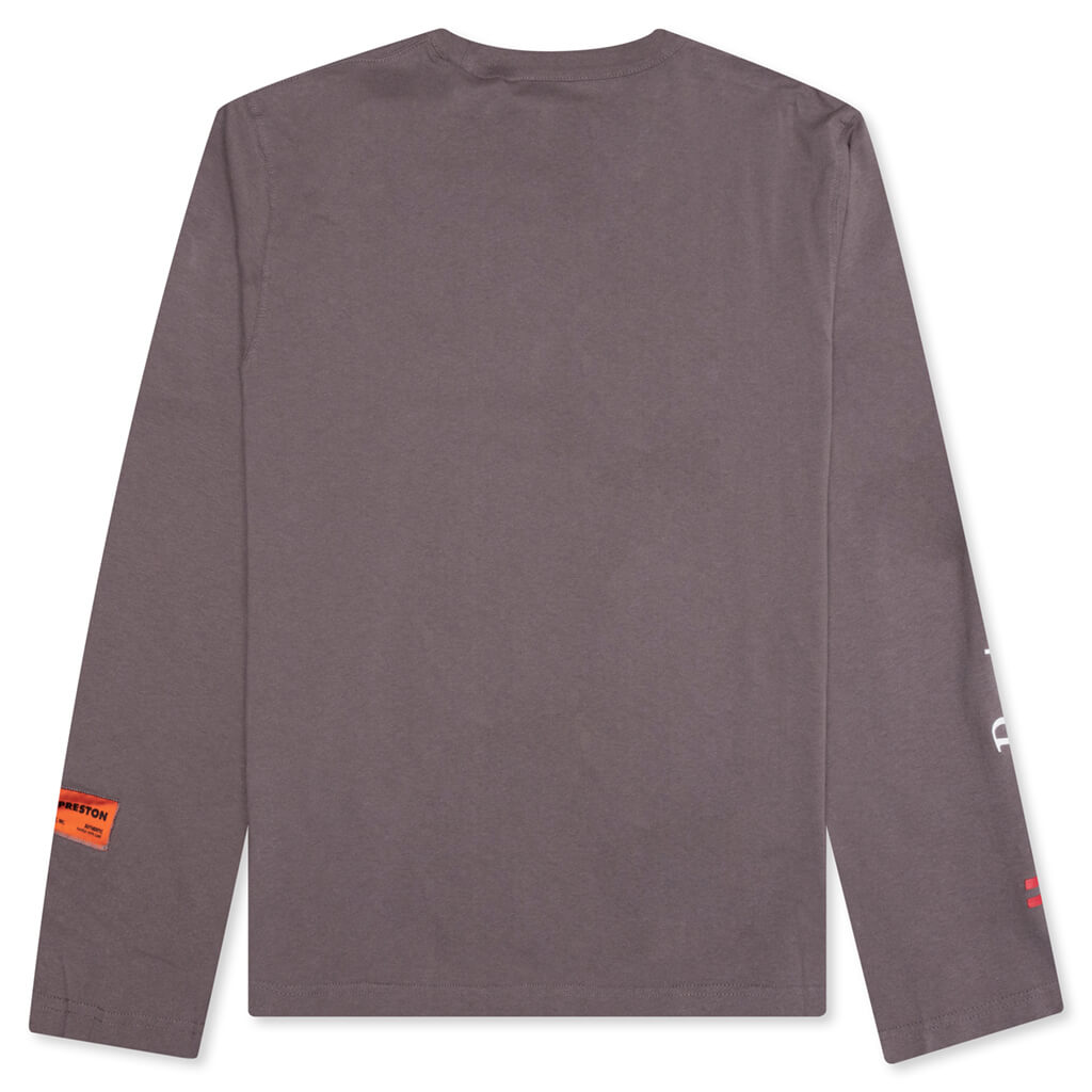 Multi Heron Censored L/S Tee - Grey/Multicolor