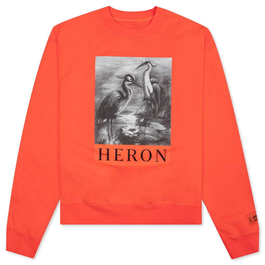 NF Heron BW Crewneck - Orange/Black