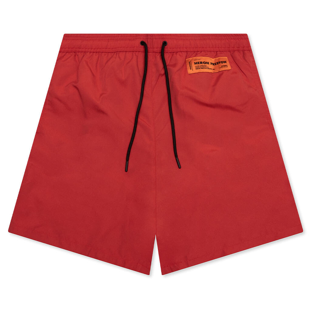 Nylon Swim Shorts - Red