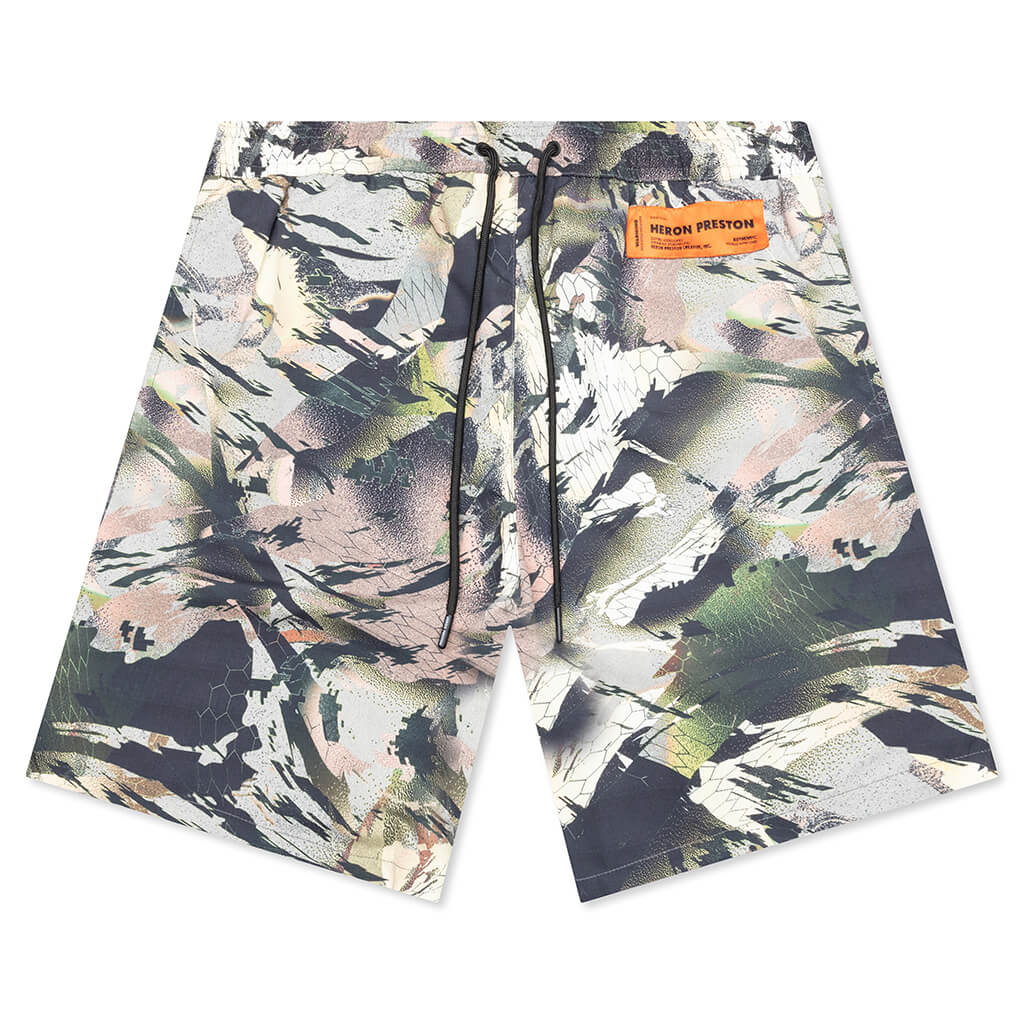 Nylon Swimshorts - Camouflage Green