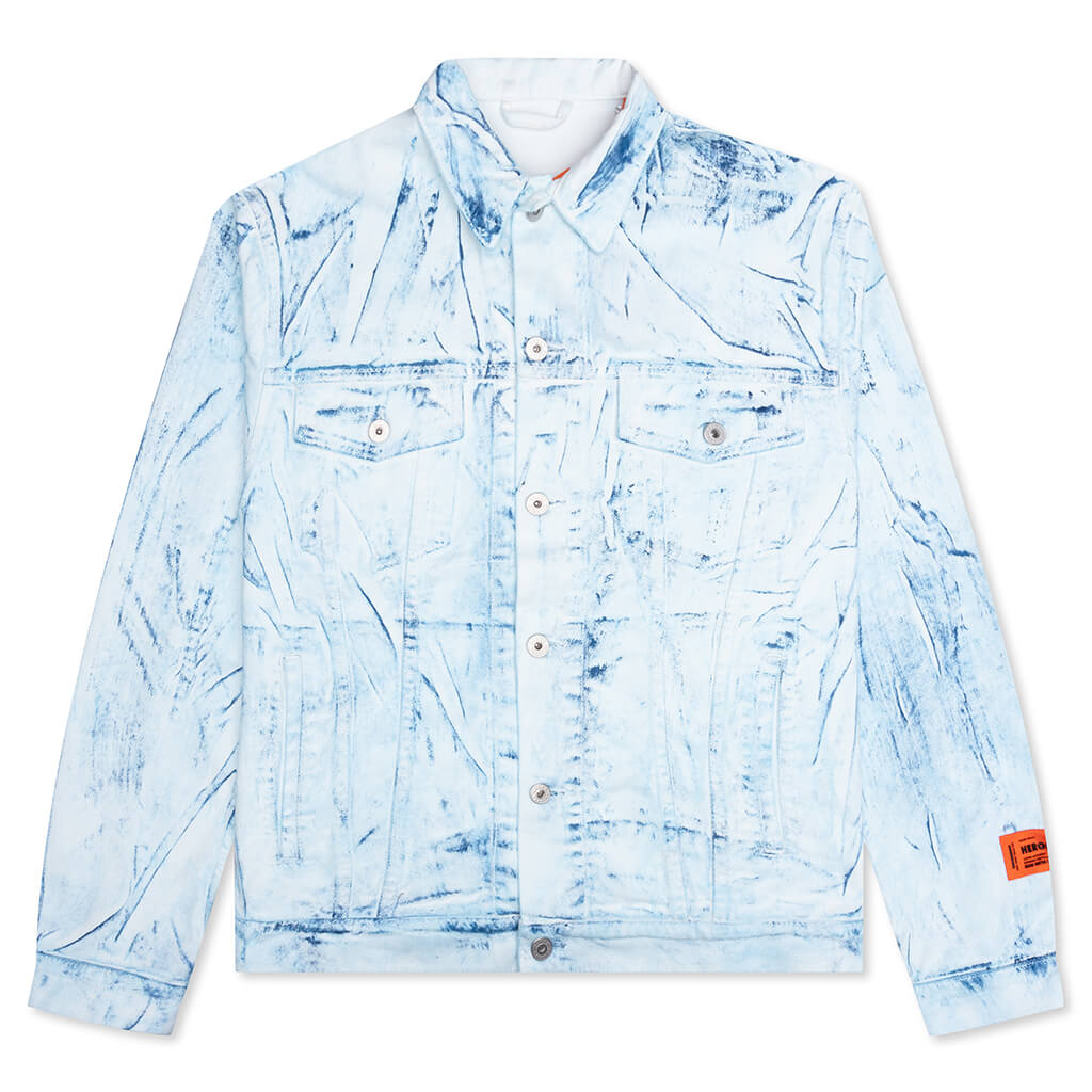 Overdyed Spray Regular Jacket - Blue