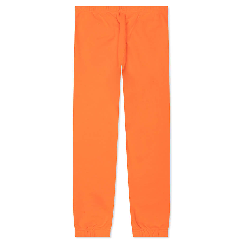 Plain Sweatpants CTNMB Vertic - Orange/White