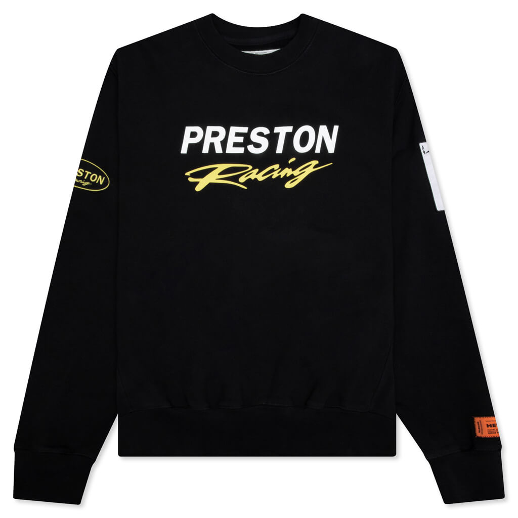 Preston Racing Crewneck - Black/White