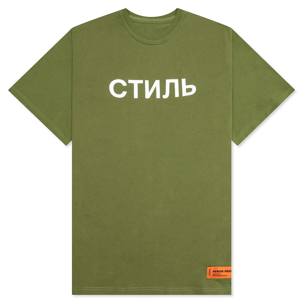 S/S Tee Reg CTNMB - Green/White