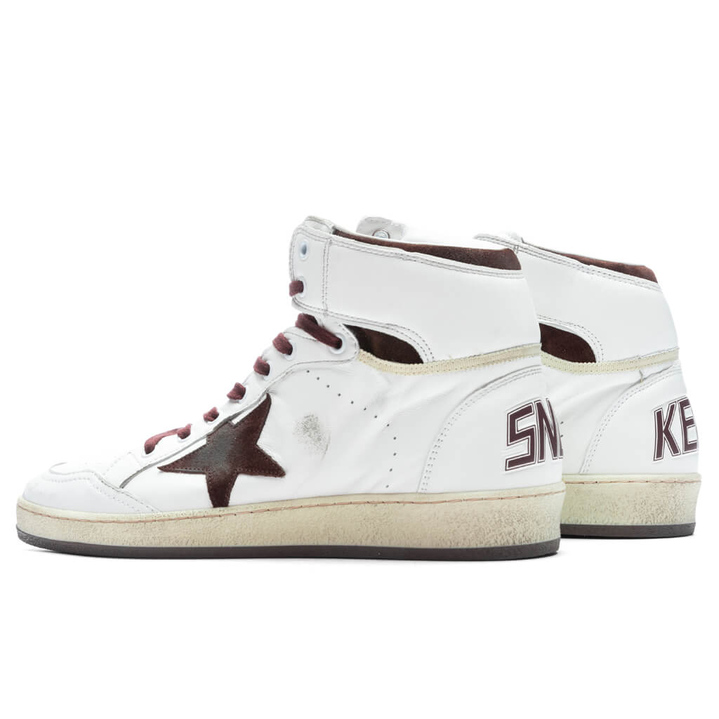 Hi Sky Star Nappa Sneaker - White/Beige/Chocolate Brown, , large image number null