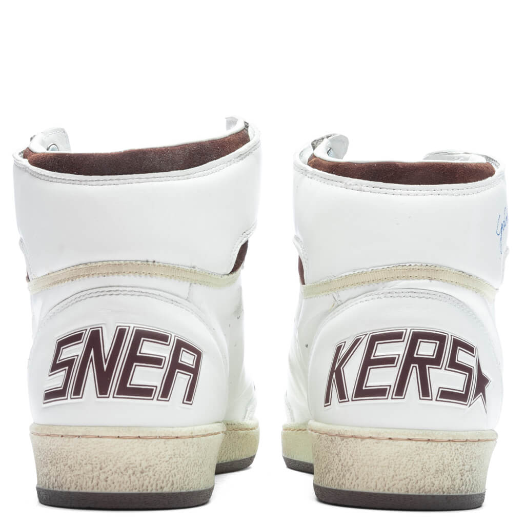 Hi Sky Star Nappa Sneaker - White/Beige/Chocolate Brown, , large image number null