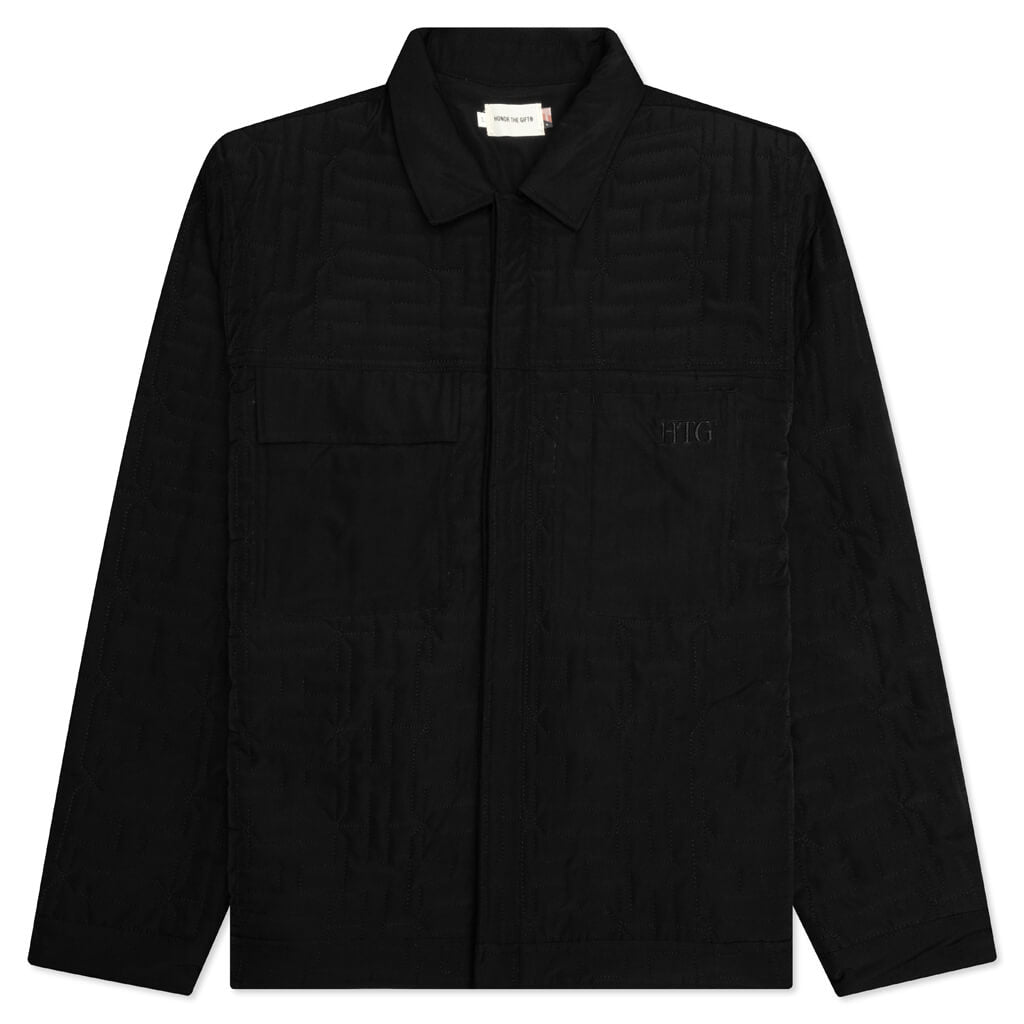H Quilted Jacket - Black
