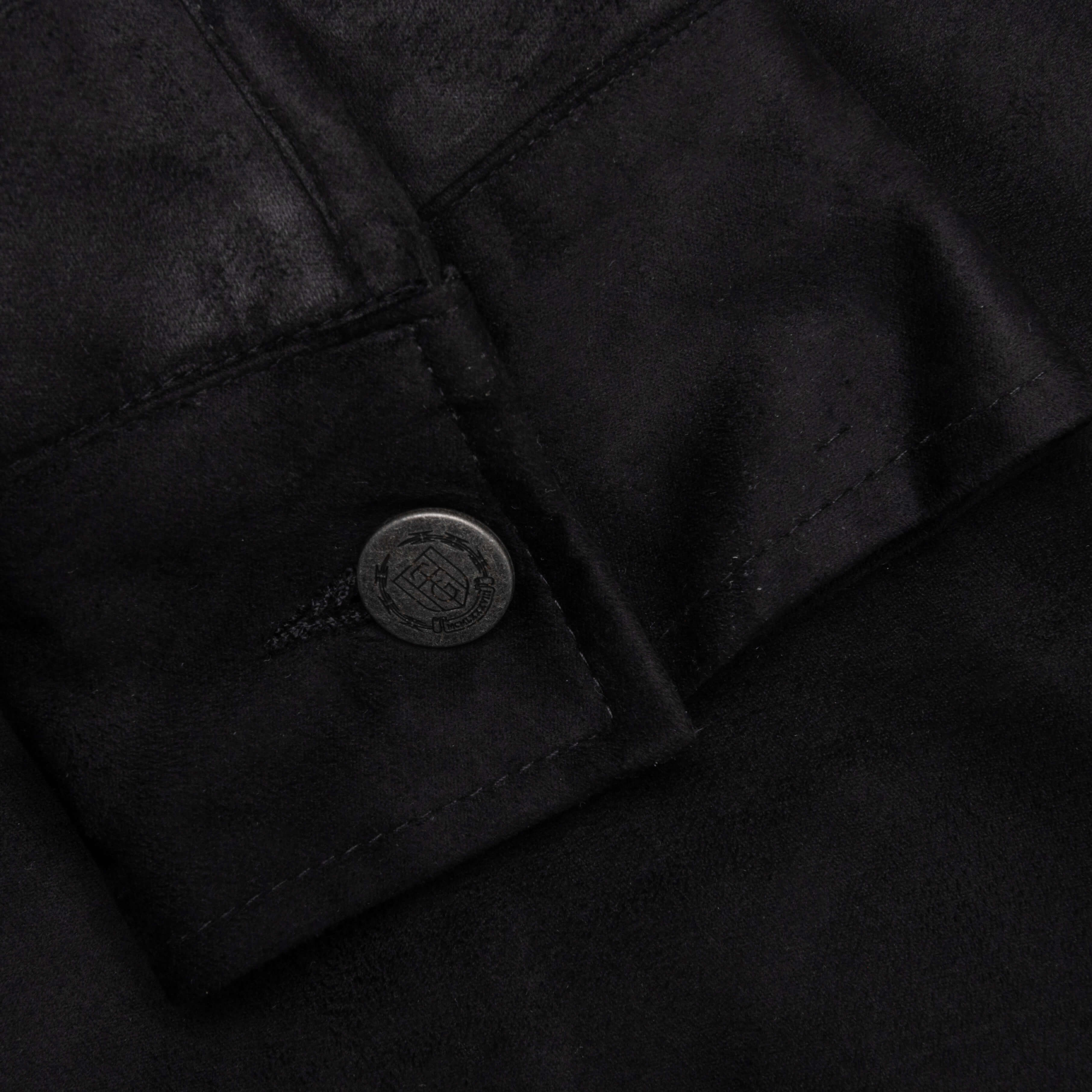 Sueded Band Jacket - Black, , large image number null