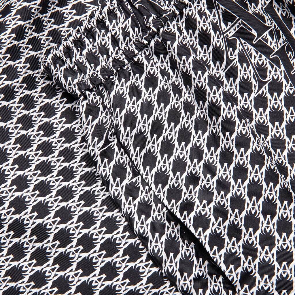 Houndstooth Silk Short - Black, , large image number null