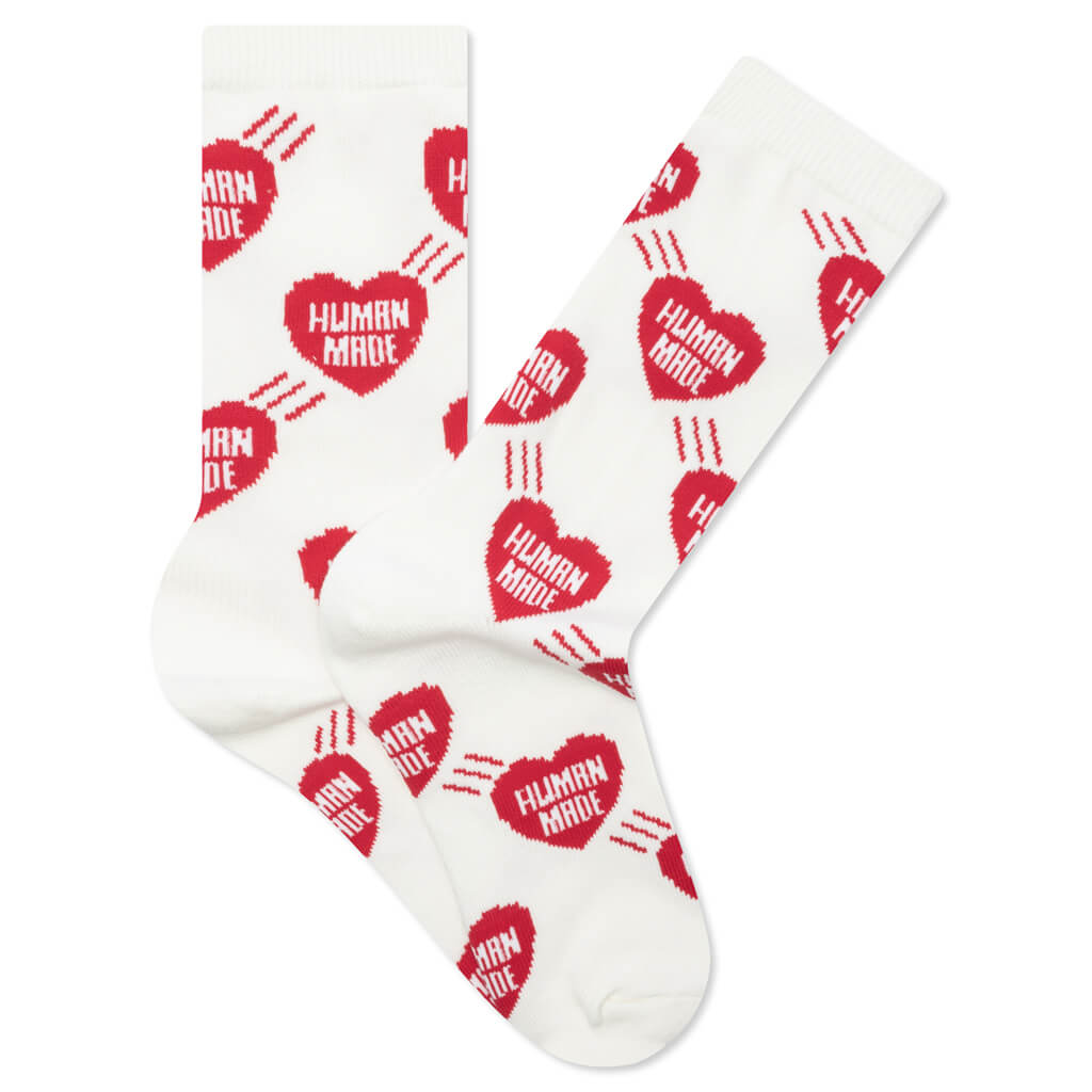 Heart Socks - Red