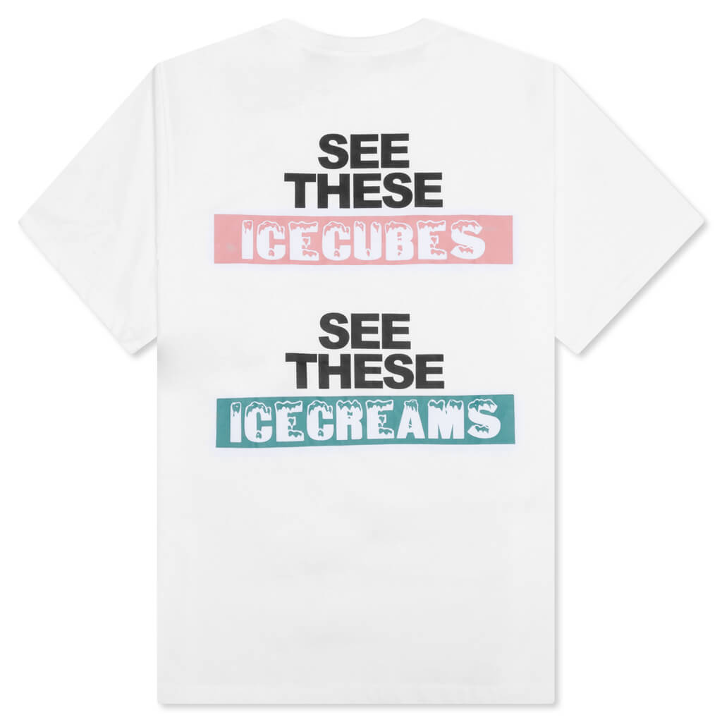 Ice Cubes S/S Tee - White