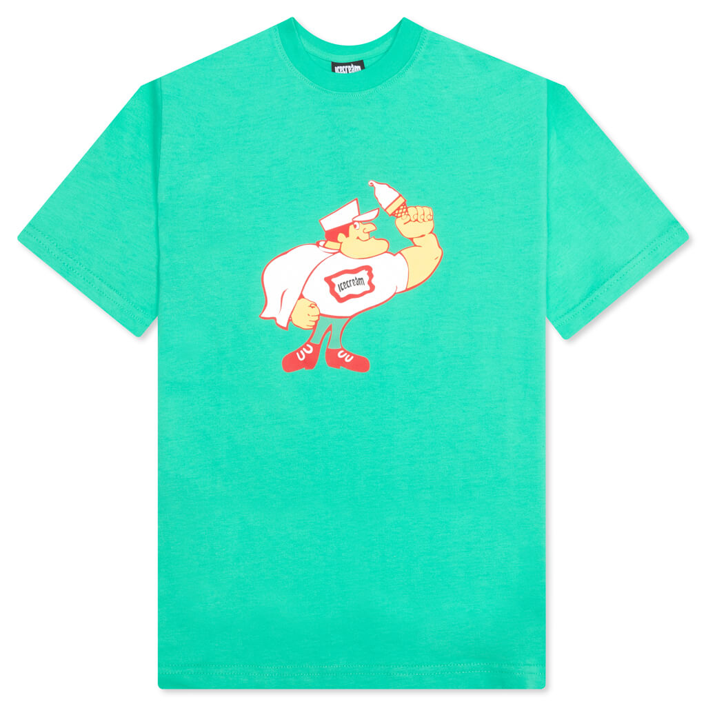 Kids Man S/S Tee - Jade Cream