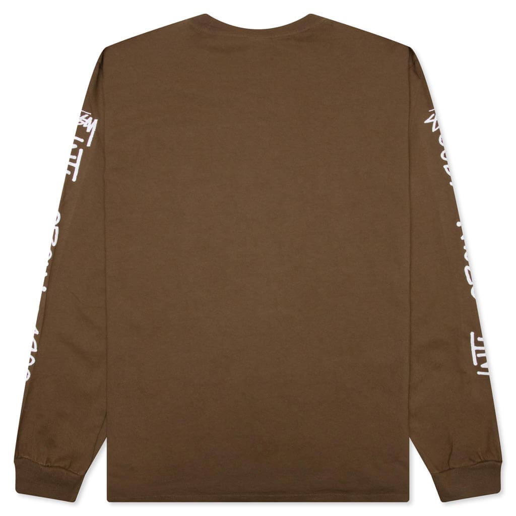 International Crew Pigment Dyed L/S Tee - Brown