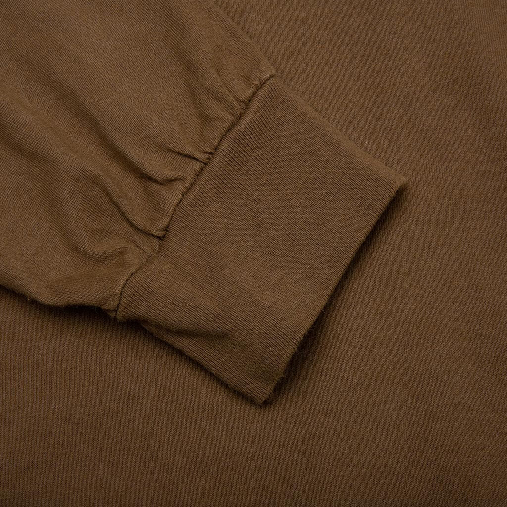 International Crew Pigment Dyed L/S Tee - Brown, , large image number null