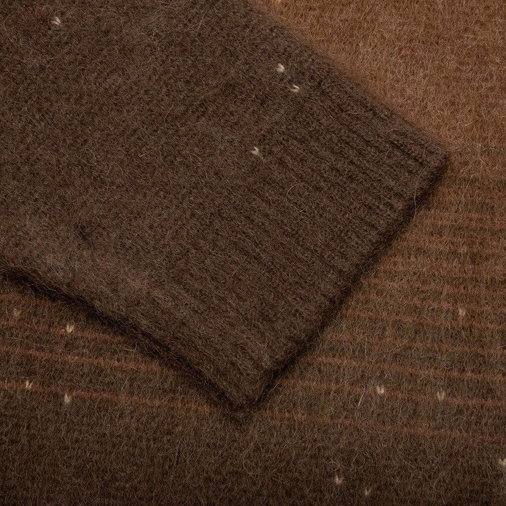Gradient Mohair Crew - Chocolate, , large image number null