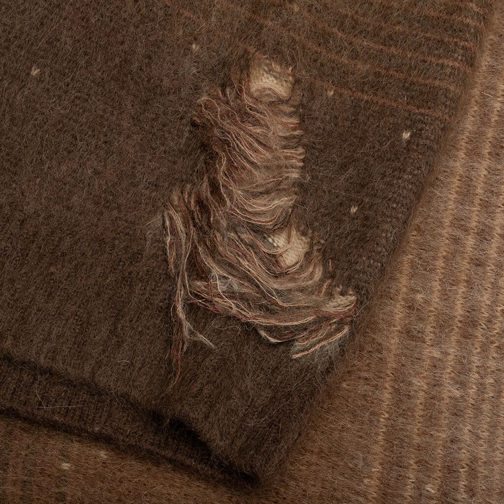 Gradient Mohair Crew - Chocolate, , large image number null