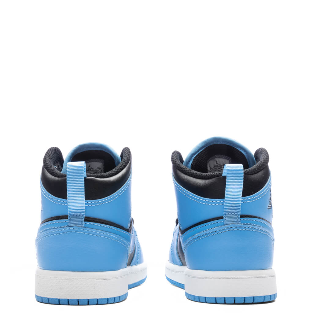 Jordan 1 Mid (PS) - University Blue/Black/White, , large image number null