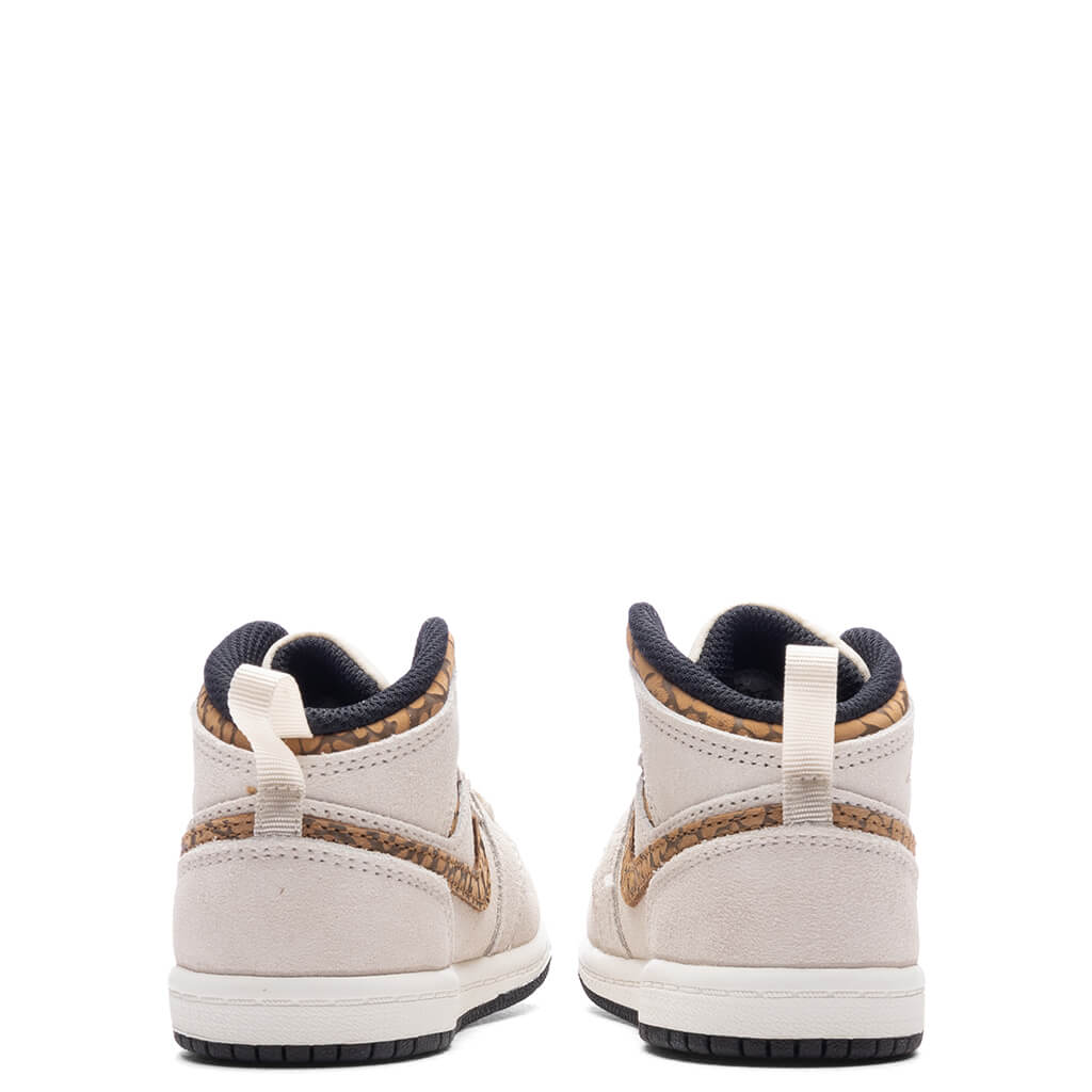 Air Jordan 1 Mid (TD) - Light Orewood Brown/Metallic Gold/White, , large image number null