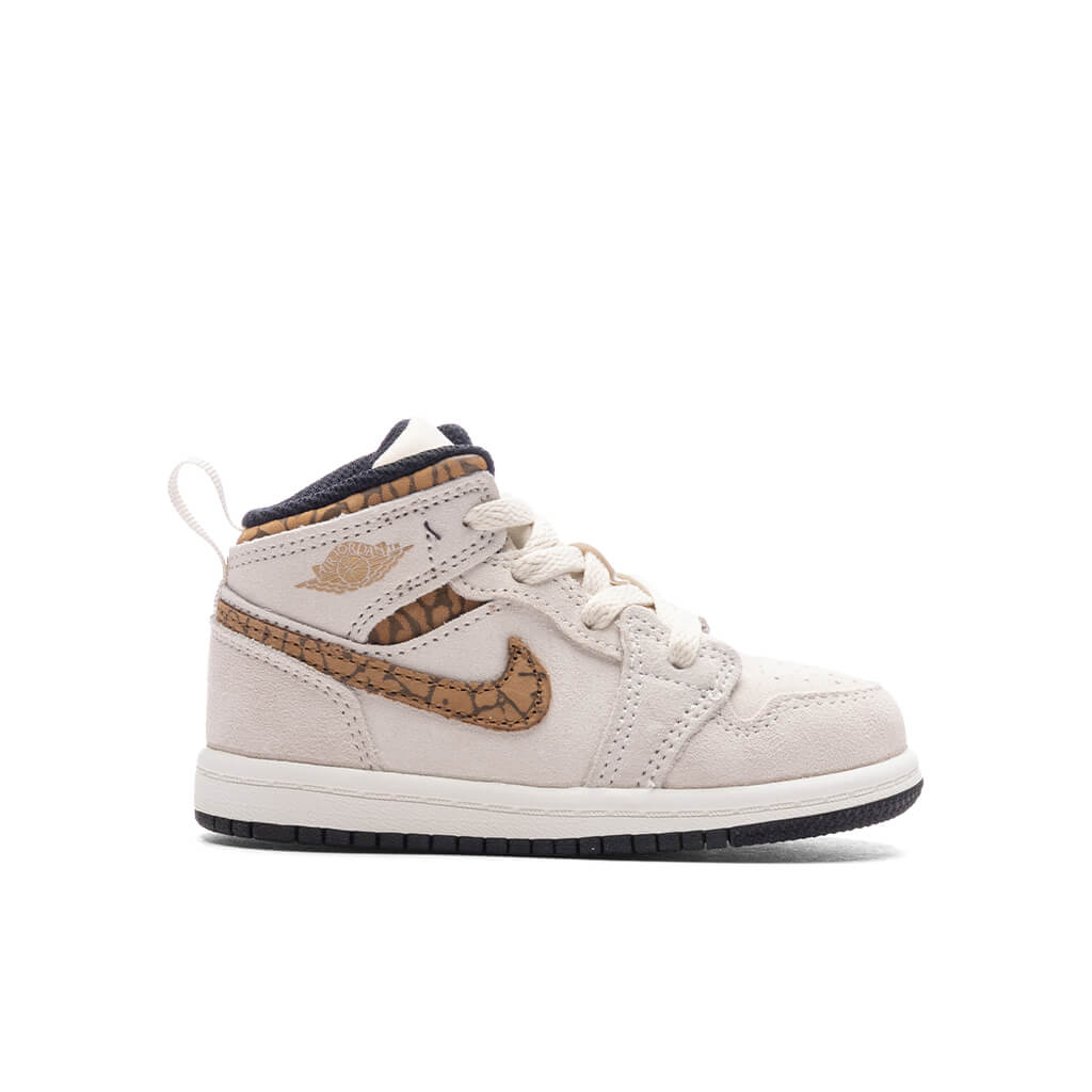 Air Jordan 1 Mid (TD) - Light Orewood Brown/Metallic Gold/White, , large image number null