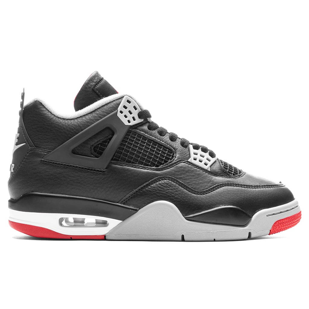 Air Jordan 4 Retro 'Bred Reimagined' - Black/Fire Red/Cement Grey, , large image number null