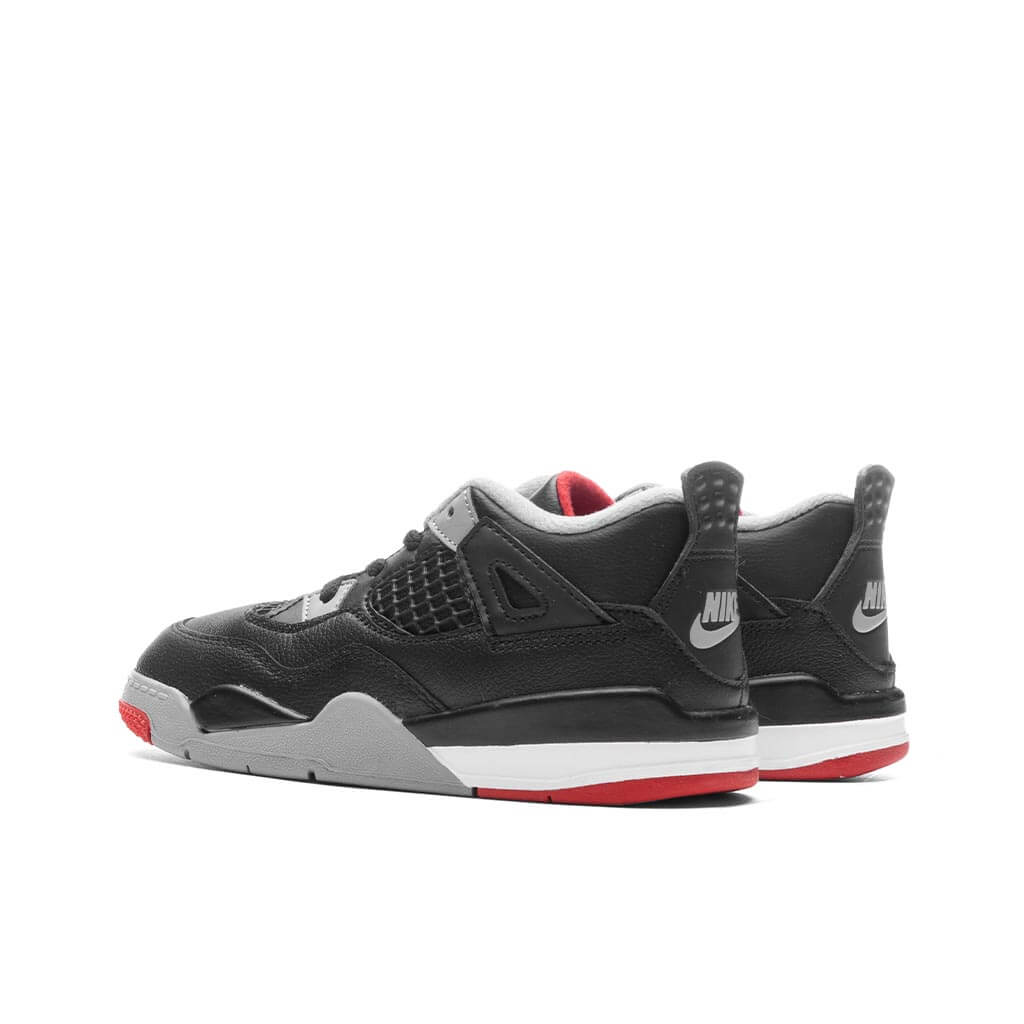 Air Jordan 4 Retro (TD) 'Bred Reimagined' - Black/Fire Red/Cement Grey, , large image number null