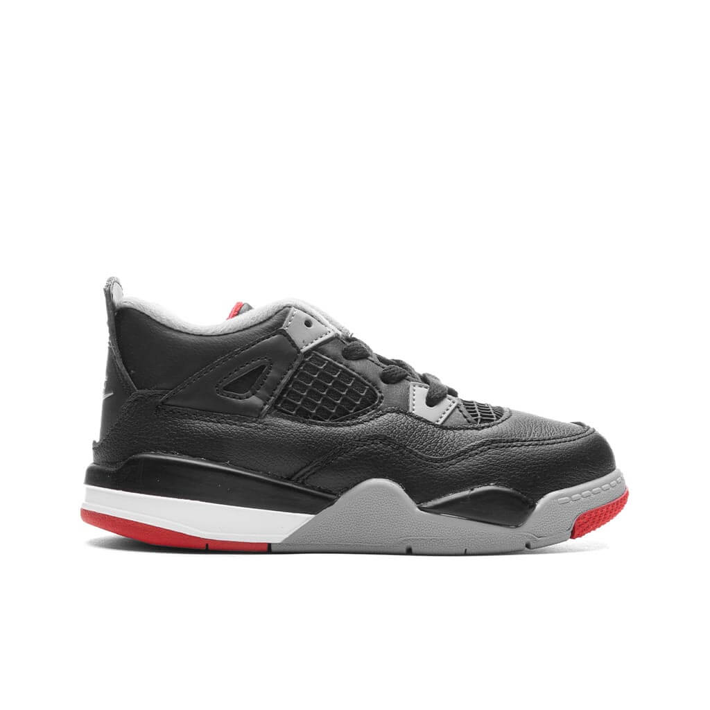Air Jordan 4 Retro (TD) 'Bred Reimagined' - Black/Fire Red/Cement Grey, , large image number null
