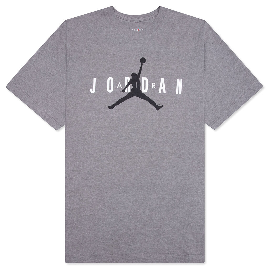 Air Jordan Wordmark T-Shirt - Carbon Heather/White/Black