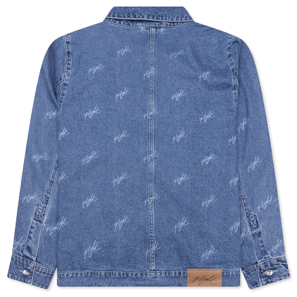 Jordan Flight Heritage Denim Jacket - Blue Grey