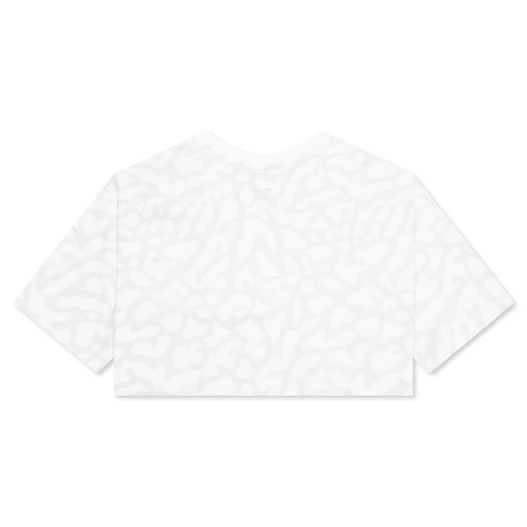 Women's Cropped Graphic T-Shirt - White