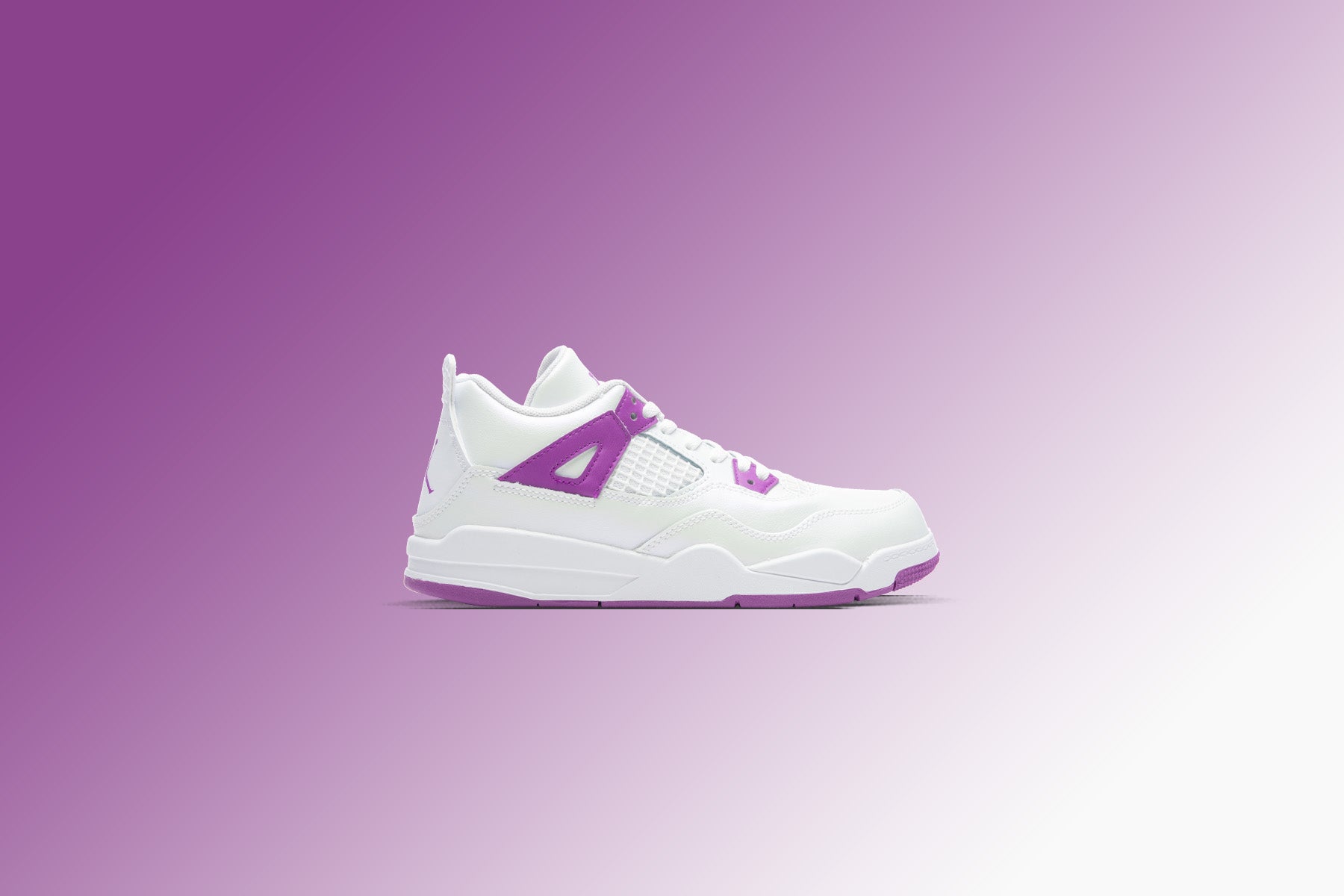 Jordan 4 Retro (PS) - White/Hyper Violet, , large image number null