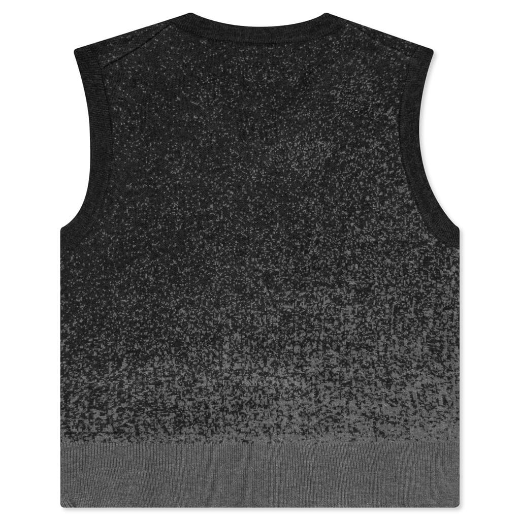 Knitted Gradient Vest - Black/Grey, , large image number null