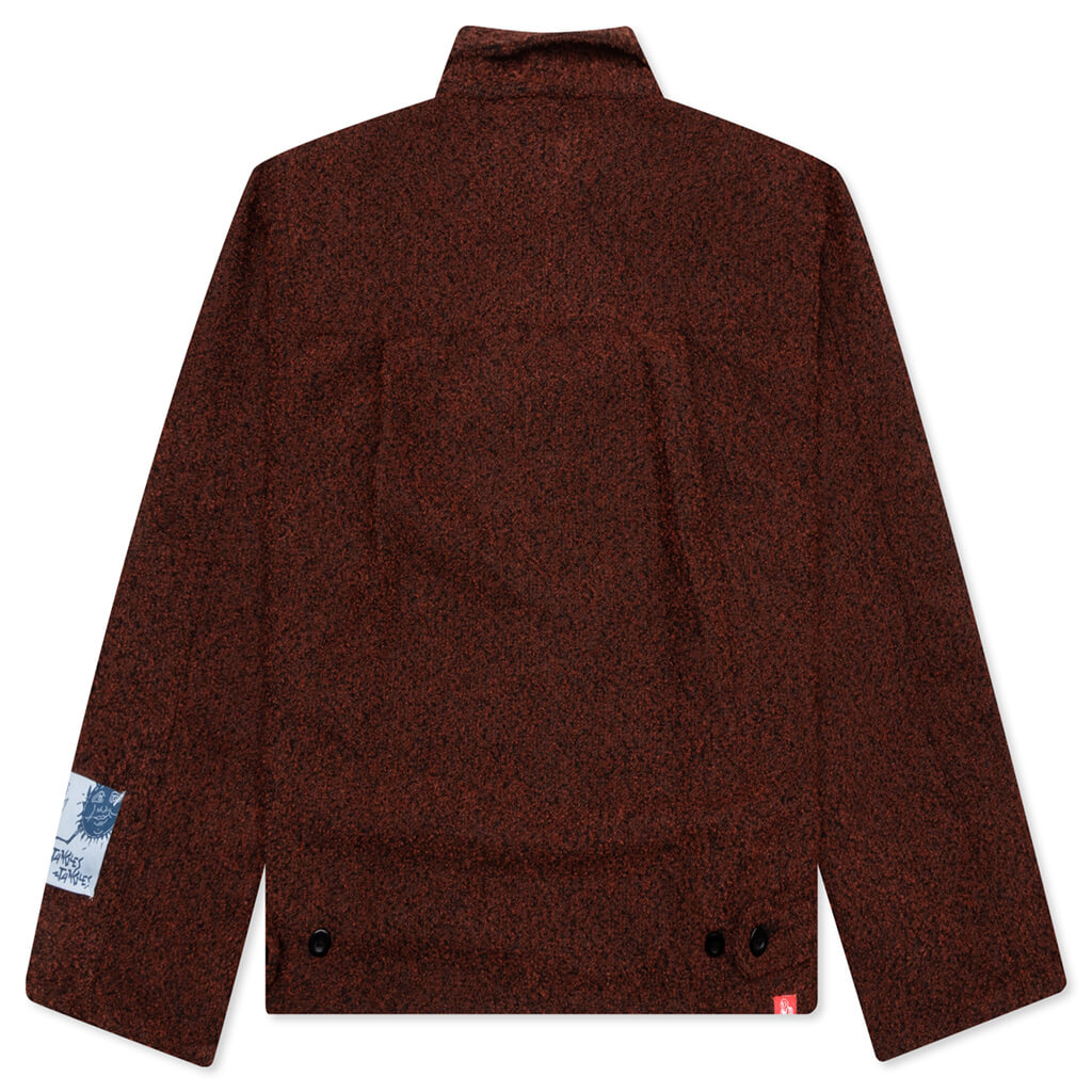 Static Pleated Jacket - Brown