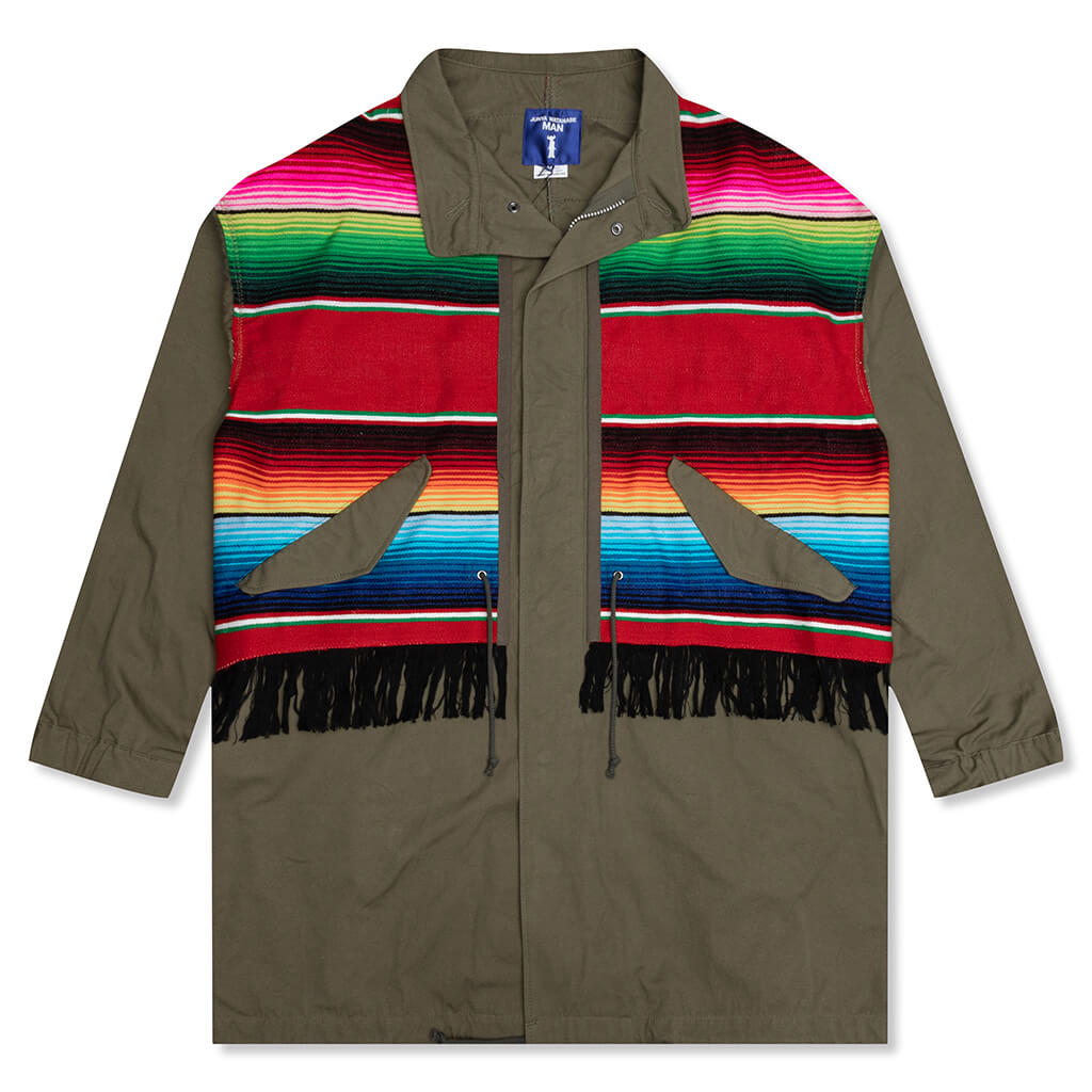 Coat - Khaki/Red/Green, , large image number null