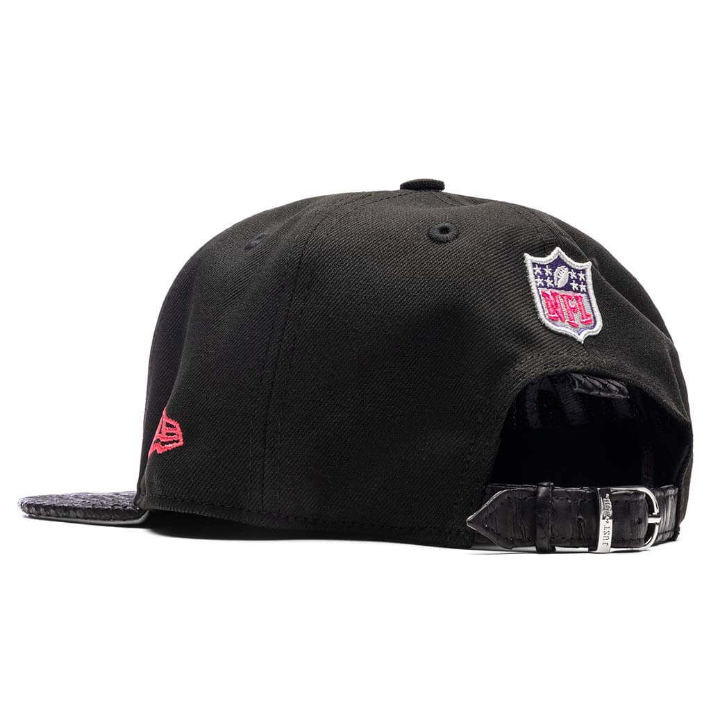 Just Don x Usher Super Bowl LVIII 9FIFTY Snapback Hat - Black/Black Python, , large image number null