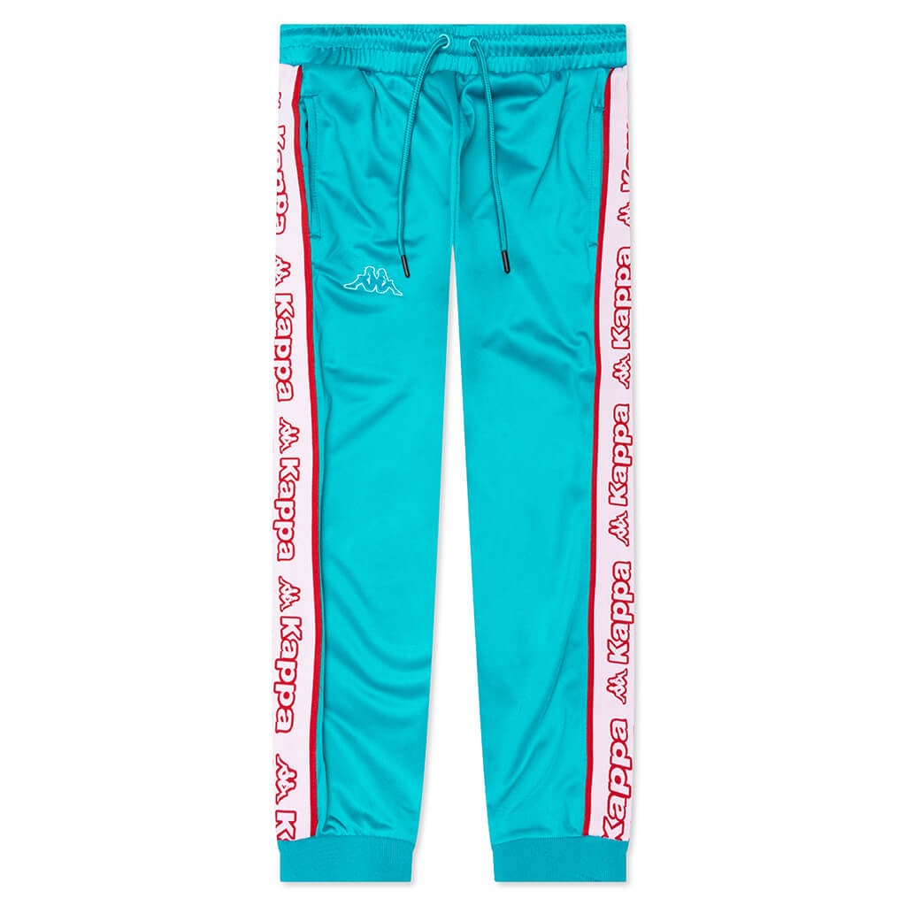 Kid's Logo Tape Alic 2 Trackpants - Blue Peacock/Bright White/Red Toreador