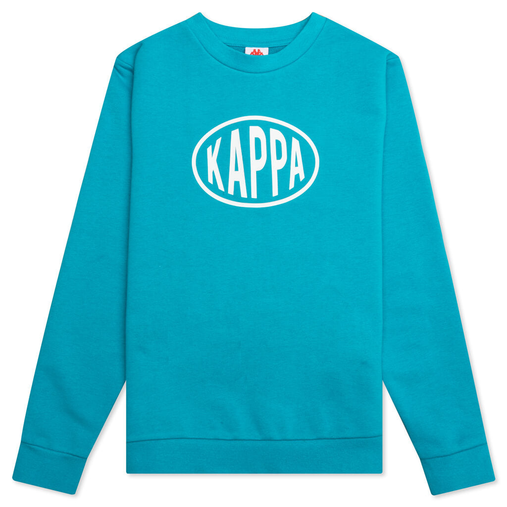 Kids Authentic Pop Epaz L/S T-Shirt - Green Sea/White