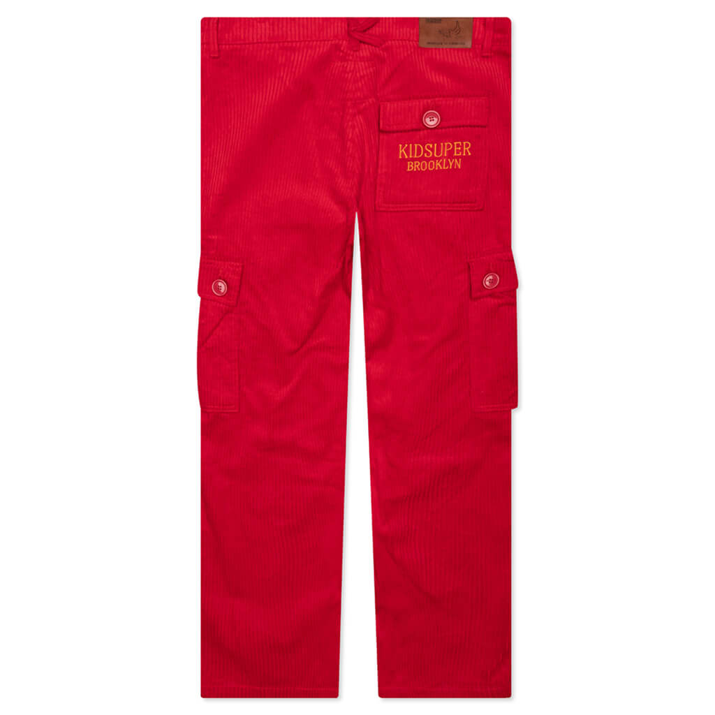 Cord Pant - Red