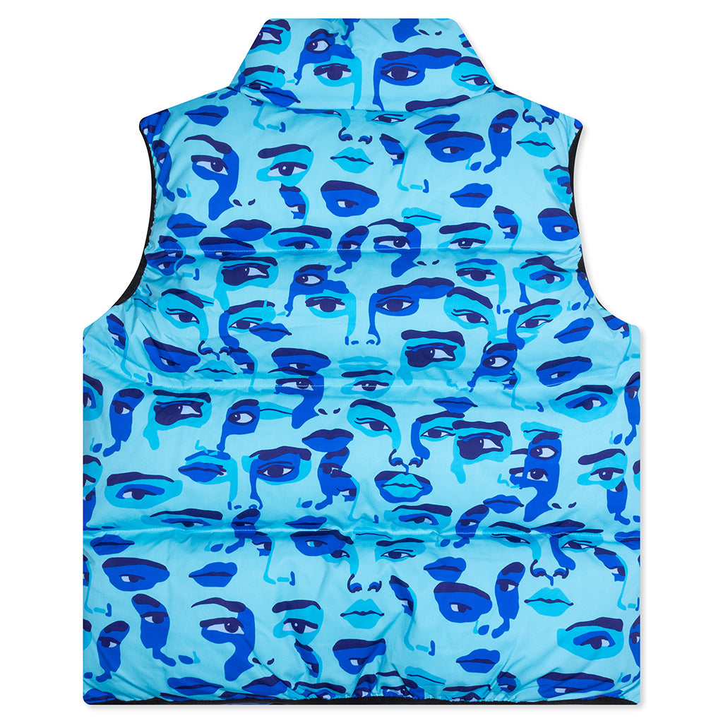 Face Camo Puffer - Blue, , large image number null