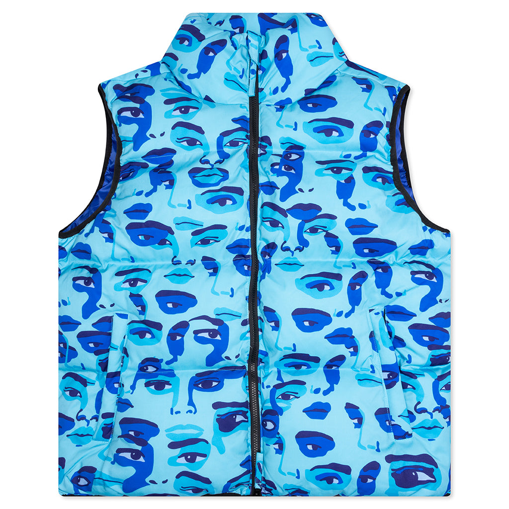 Face Camo Puffer - Blue, , large image number null
