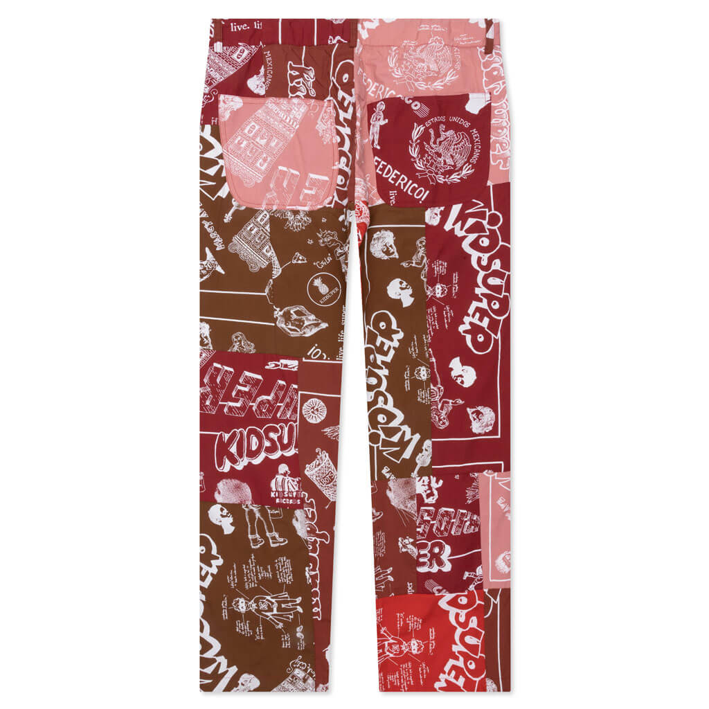 Super Patchwork Trouser - Red