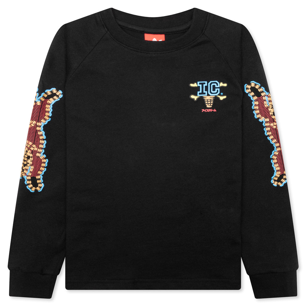 Kid's Everything L/S Raglan - Black