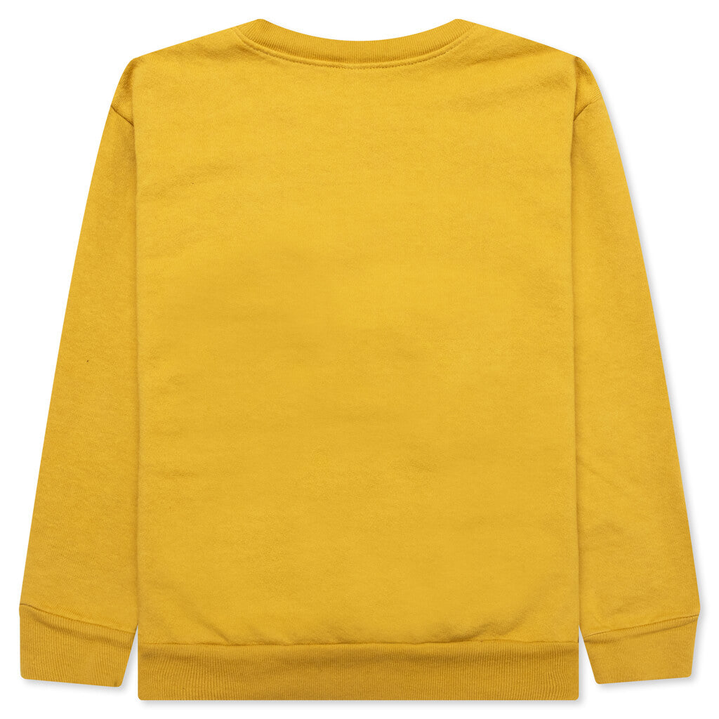 Kids Bubble Play Crewneck - Dijon