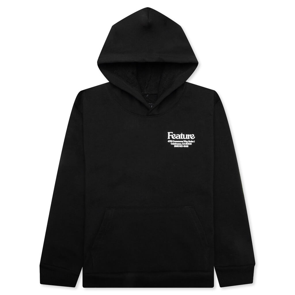 Kids C-40 S/S Hoodie - Black